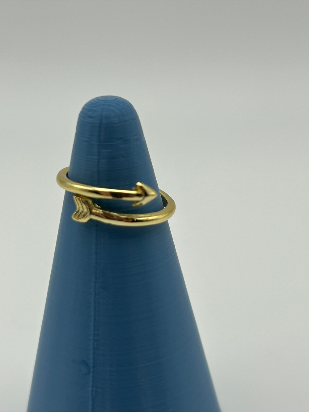 Gold Tone Arrow Wrap Ring Size 2